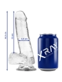 Klarer Dildo mit Eier 18.5 cm -O- 3.8 cm von X Ray