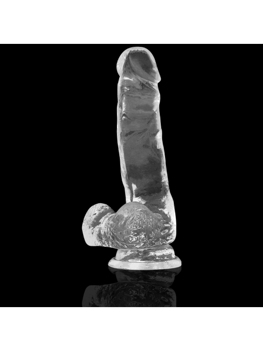 Klarer Dildo mit Eier 18.5 cm -O- 3.8 cm von X Ray