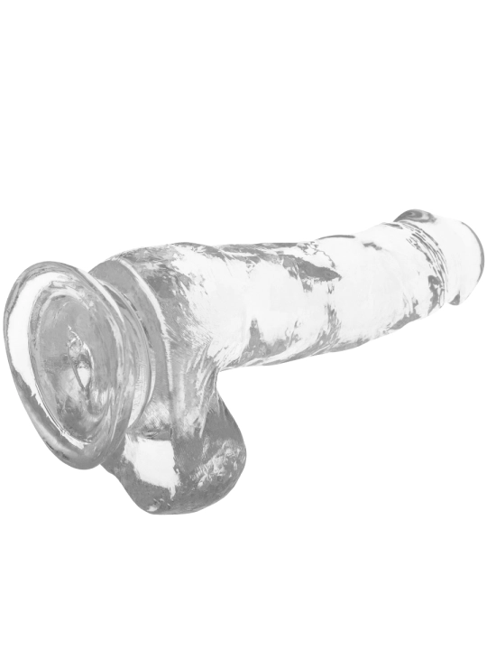 Klarer Dildo mit Eier 18.5 cm -O- 3.8 cm von X Ray