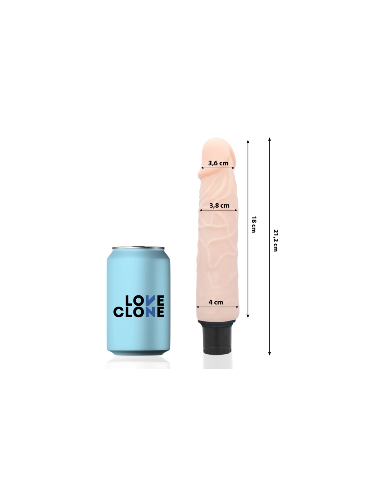 Finn Selbstschmierender Vibrator 21.2 cm -O- 3.8 cm von Loveclone