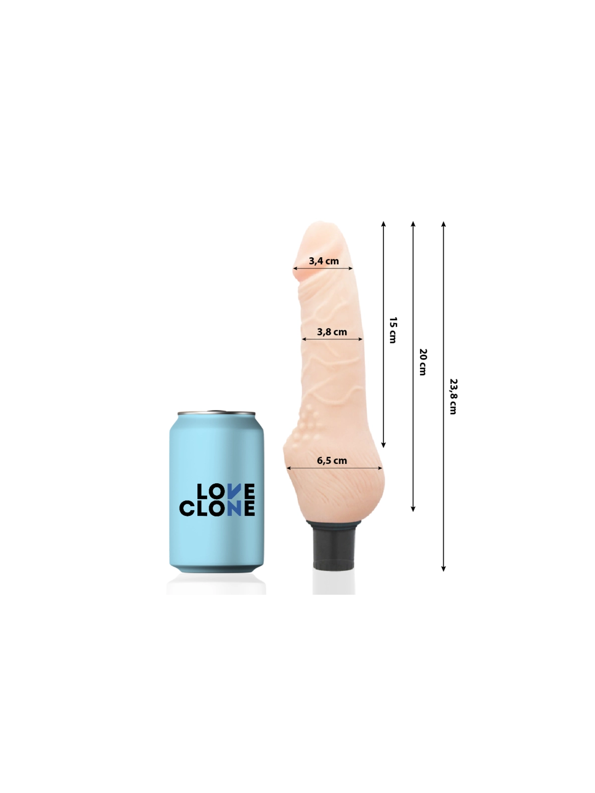 Daven Selbstschmierung Realistisch 23.8 cm -O- 3.8 cm von Loveclone