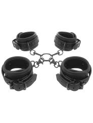 Hand- und Knöchel-Handschellen-Set mit Noprene-Futter von Fetish Submissive Bondage