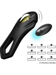 Roadster Vibrator Doppelring-Fernbedienbares Schwarz von Armony For Him