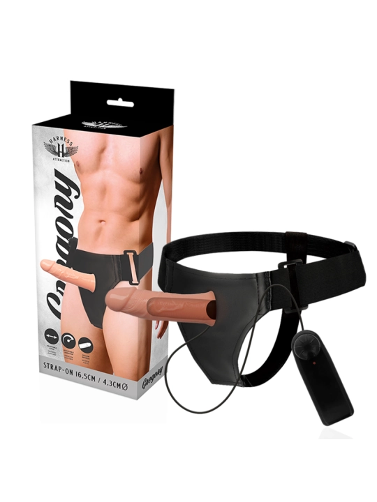 Gregory Hollow Rnes mit Vibrator 16.5 cm -O- 4.3 cm von Harness Attraction