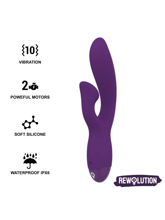 Rewofun Flexibler Vibrator mit Kaninchen von Rewolution