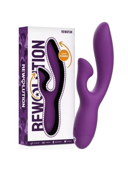 Rewofun Flexibler Vibrator mit Kaninchen von Rewolution