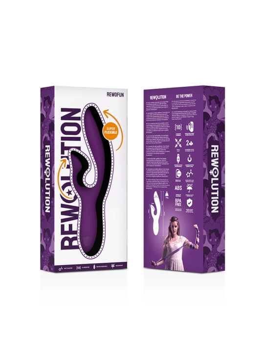 Rewofun Flexibler Vibrator mit Kaninchen von Rewolution