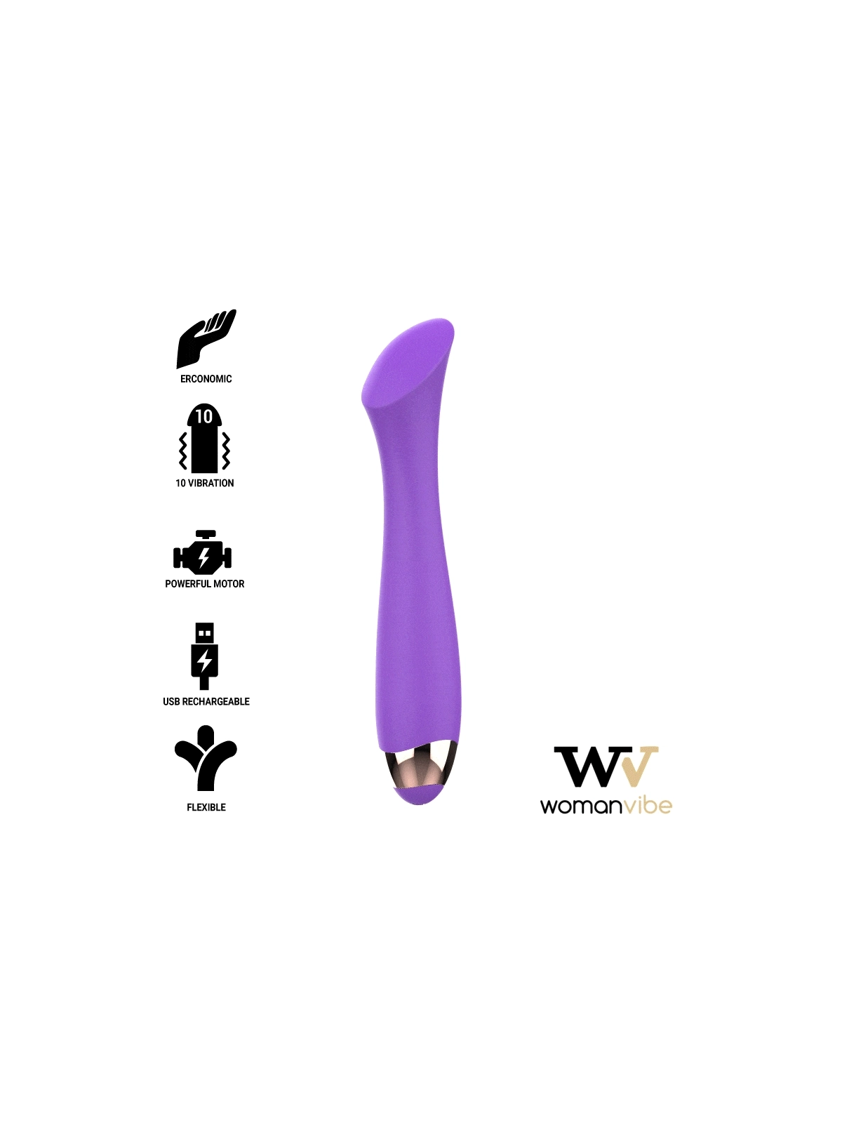 Mandy "K" Punkt Silikon Aufladbarer Vibrator von Womanvibe