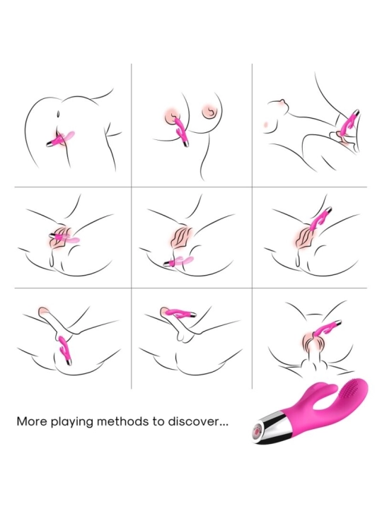 Vibrator Kaninchen Fuchsia von Armony Vibrators