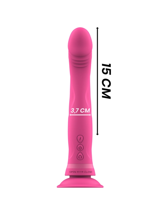 Michelangelo Rosa Silikon-Vibrator-Dildo von Intense Fun