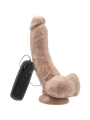 Dildo 20,5 cm mit Kugeln Vibrator Beige von Get Real