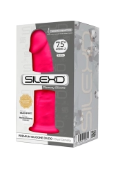 Model 2 Realistischer Penis Premium Silexpan Silikon Fuchsia 19 cm von Silexd