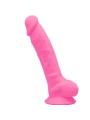 Model 1 Realistischer Penis Premium Silikon Silexpan Fluoreszierendes Rosa 17.5 cm von Silexd