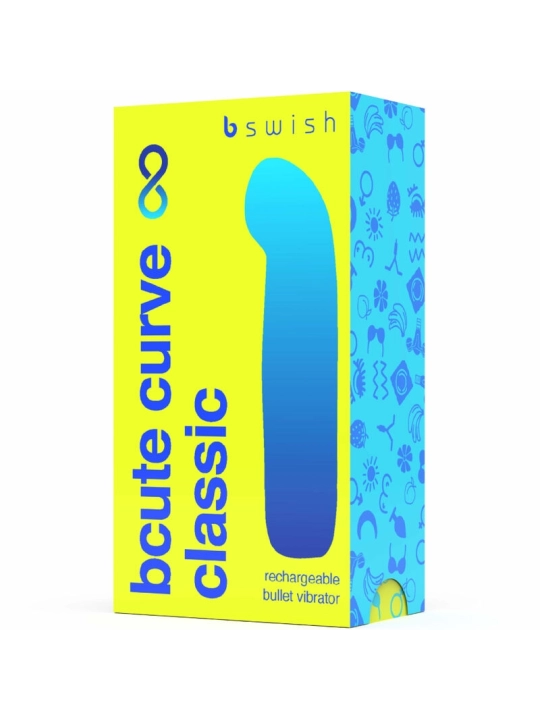 Bcute Curve Infinite Klassischer Wiederaufladbarer Silikonvibrator Gelb von B Swish