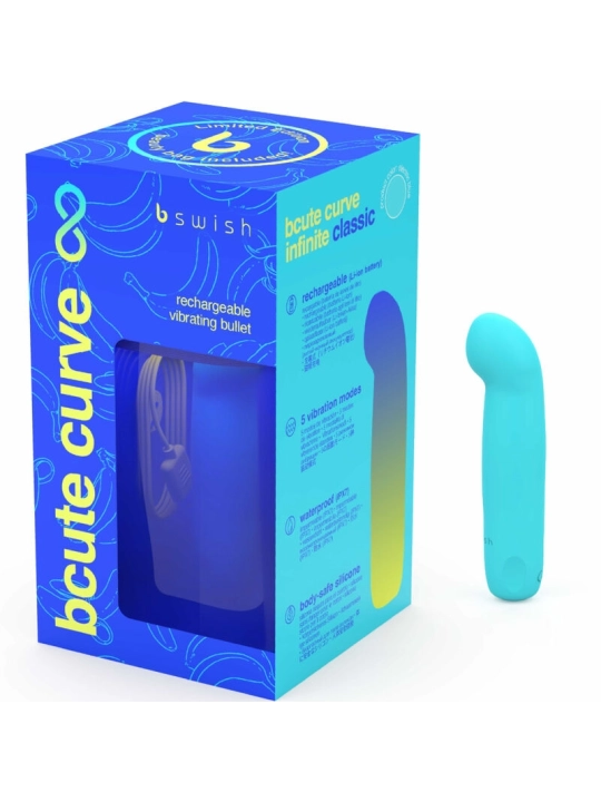 Bcute Curve Infinite Classic Limited Edition Blauer Silikon-Vibrator von B Swish