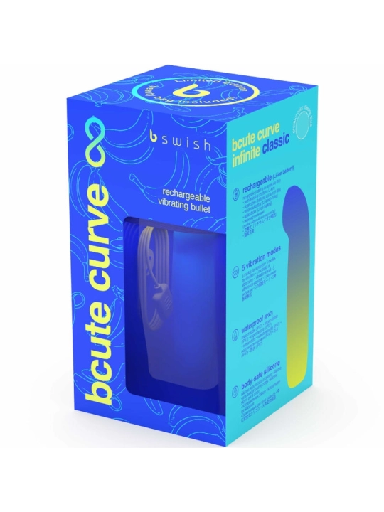 Bcute Curve Infinite Classic Limited Edition Blauer Silikon-Vibrator von B Swish