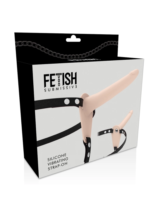 Fleisch-Silikon-Vibrator 15 cm von Fetish Submissive Harness