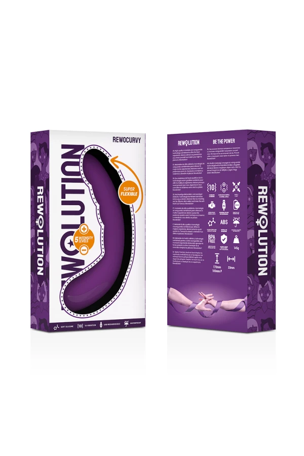 Rewocurvy wiederaufladbarer, flexibler Vibrator von Rewolution