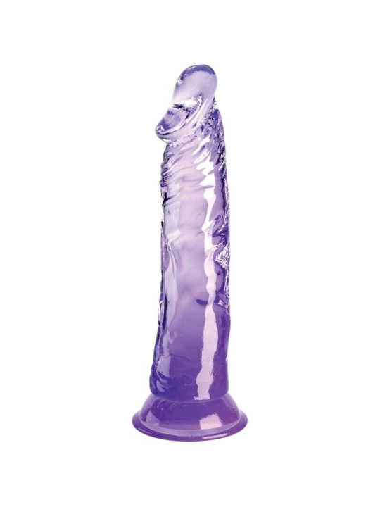 Clear Realistischer Penis 19.7 cm Lila von King Cock