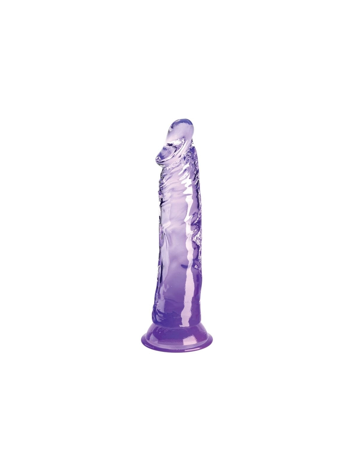 Clear Realistischer Penis 19.7 cm Lila von King Cock