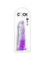 Clear Realistischer Penis 19.7 cm Lila von King Cock