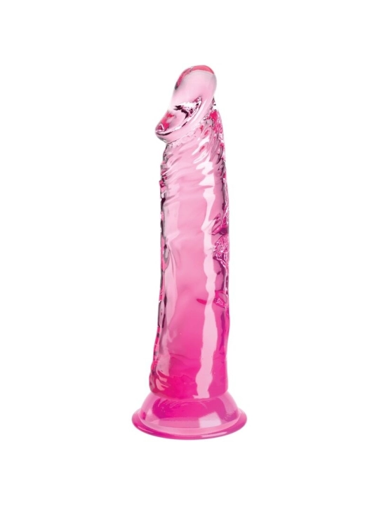 Clear Realistischer Penis 19.7 cm Rosa von King Cock