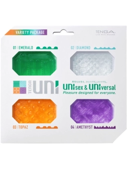 Uni Variety Masturbator Fingerhühsch Packung 4 Stück von Tenga