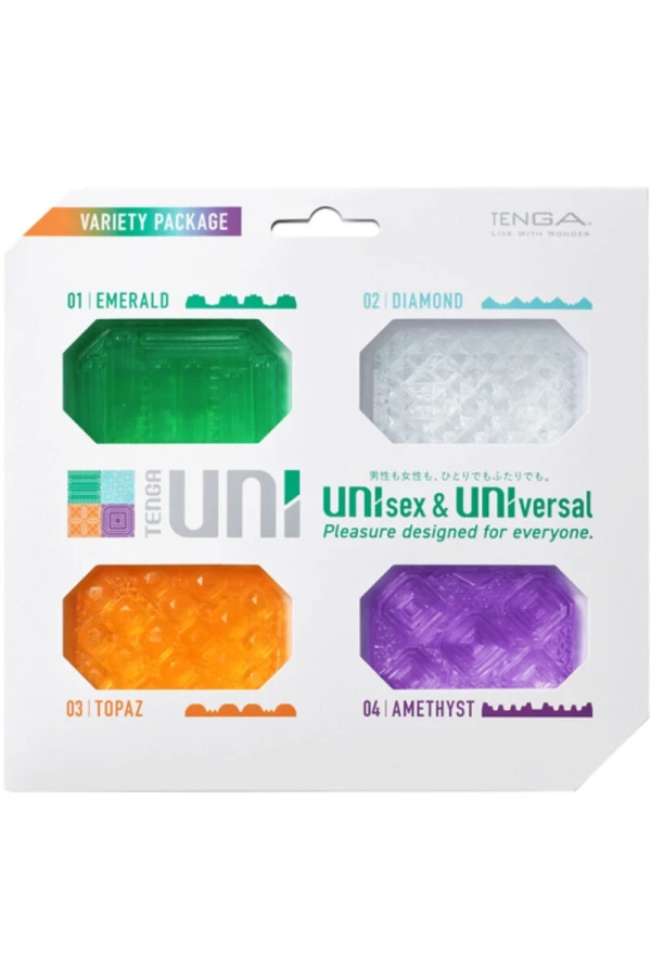 Uni Variety Masturbator Fingerhühsch Packung 4 Stück von Tenga