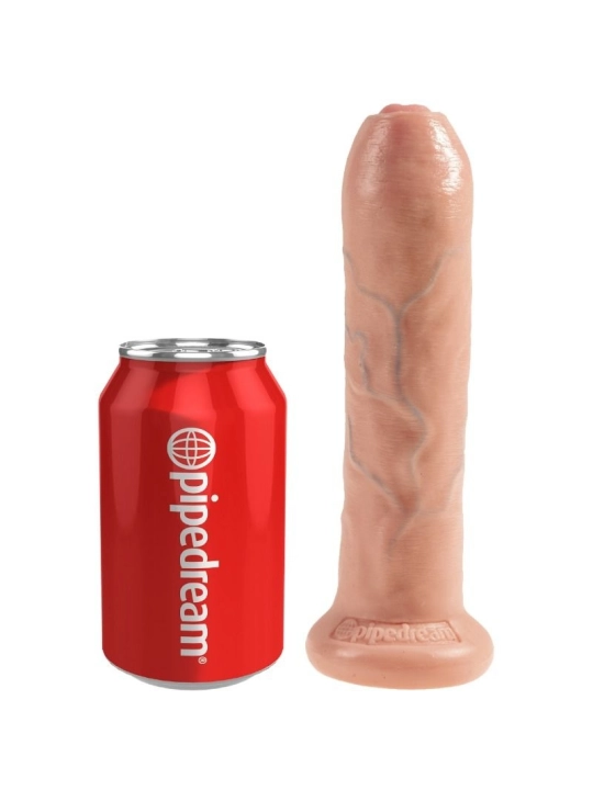 Realistischer Dildo Ungeschnittenes Fleisch 21 cm von King Cock