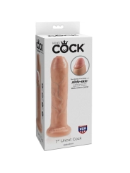 Realistischer Dildo Ungeschnittenes Fleisch 21 cm von King Cock