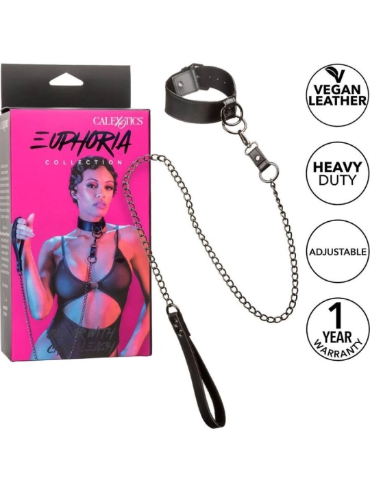 Euphoria Halsband mit Kettenleine von Calexotics