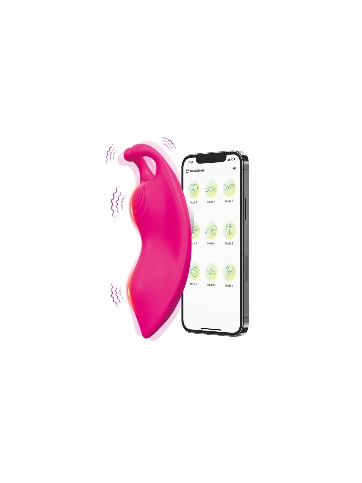 Honeybee Tragbares Höschennvibrator G-Spot Fuchsia -KOSTENLOSE App von Armony Wearables