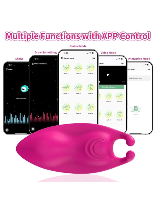 Honeybee Tragbares Höschennvibrator G-Spot Fuchsia -KOSTENLOSE App von Armony Wearables