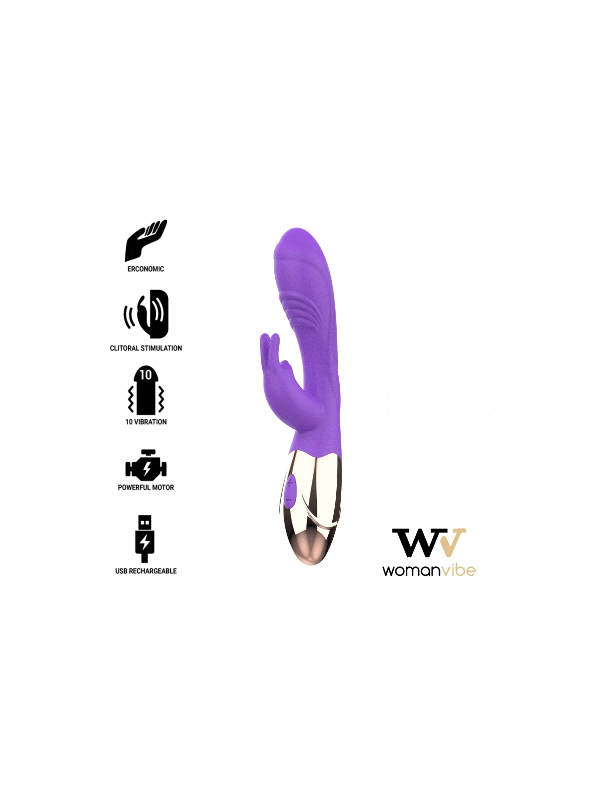 Viora Silicone Rechargeable Vibrator von Womanvibe