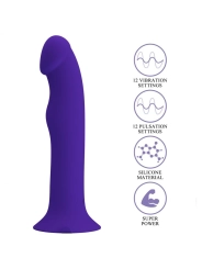 Murray Youth Vibrierender Dildo & Wiederaufladbarer Violett von Pretty Love Led