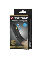 Marico Schwarze Elektrostimulator-Fingerhülle von Pretty Love Male