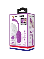 Vibrierendes Ei mit Lila Wiederaufladbarer Meerestextur von Pretty Love Smart