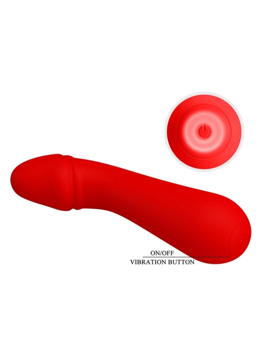 Cetus Wiederaufladbarer Vibrator Rot von Pretty Love Smart