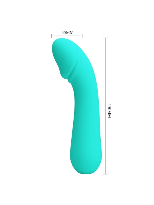 Cetus Wiederaufladbarer Vibrator Aqua Green von Pretty Love Smart