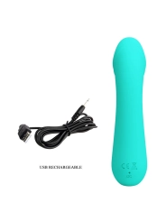 Cetus Wiederaufladbarer Vibrator Aqua Green von Pretty Love Smart