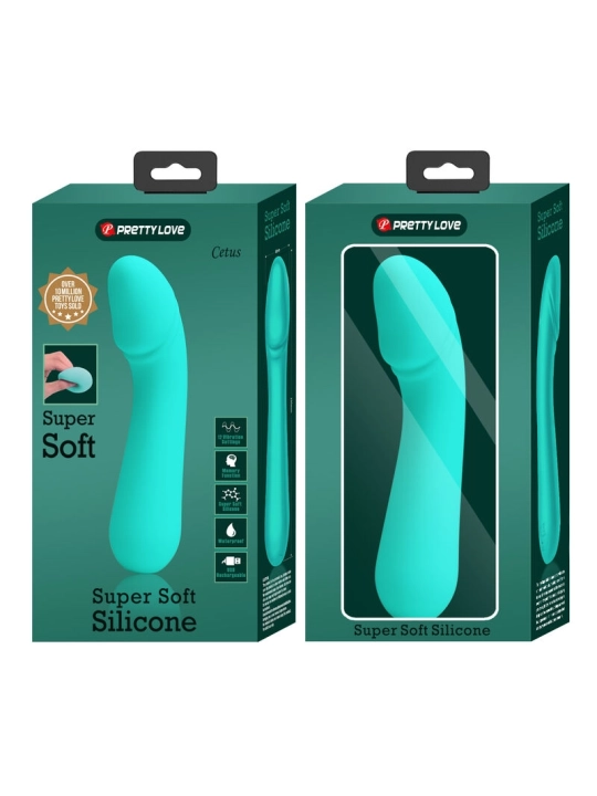 Cetus Wiederaufladbarer Vibrator Aqua Green von Pretty Love Smart