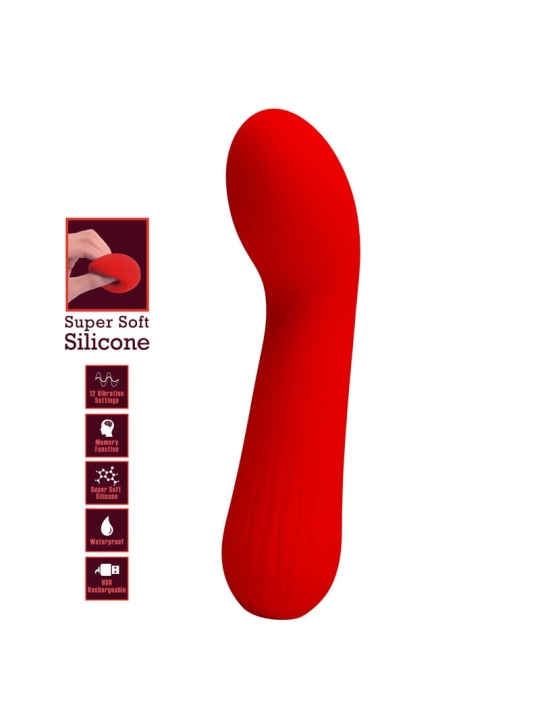 Faun Wiederaufladbarer Vibrator Rot von Pretty Love Smart