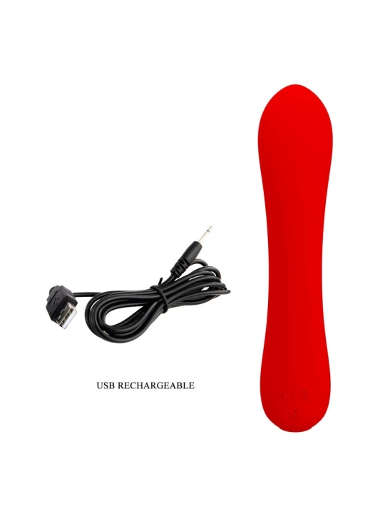 Prescott Wiederaufladbarer Vibrator Rot von Pretty Love Smart