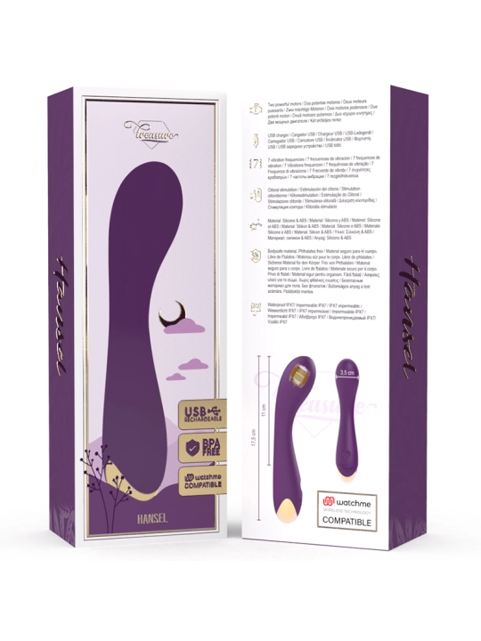 Hansel G-Spot Vibrator Watchme Wireless Technologie Kompatibel von Treasure