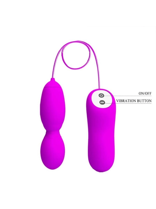 Vega Rotations- und Vibrationsmassager 12 Fuchsia-Funktionen von Pretty Love