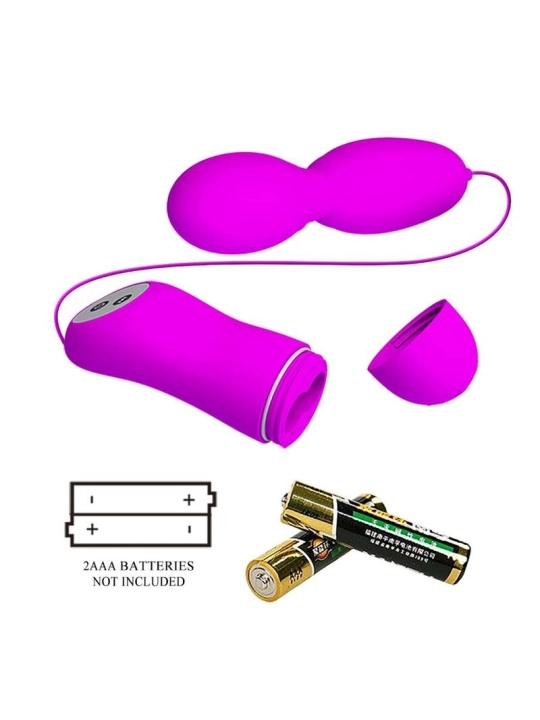 Vega Rotations- und Vibrationsmassager 12 Fuchsia-Funktionen von Pretty Love