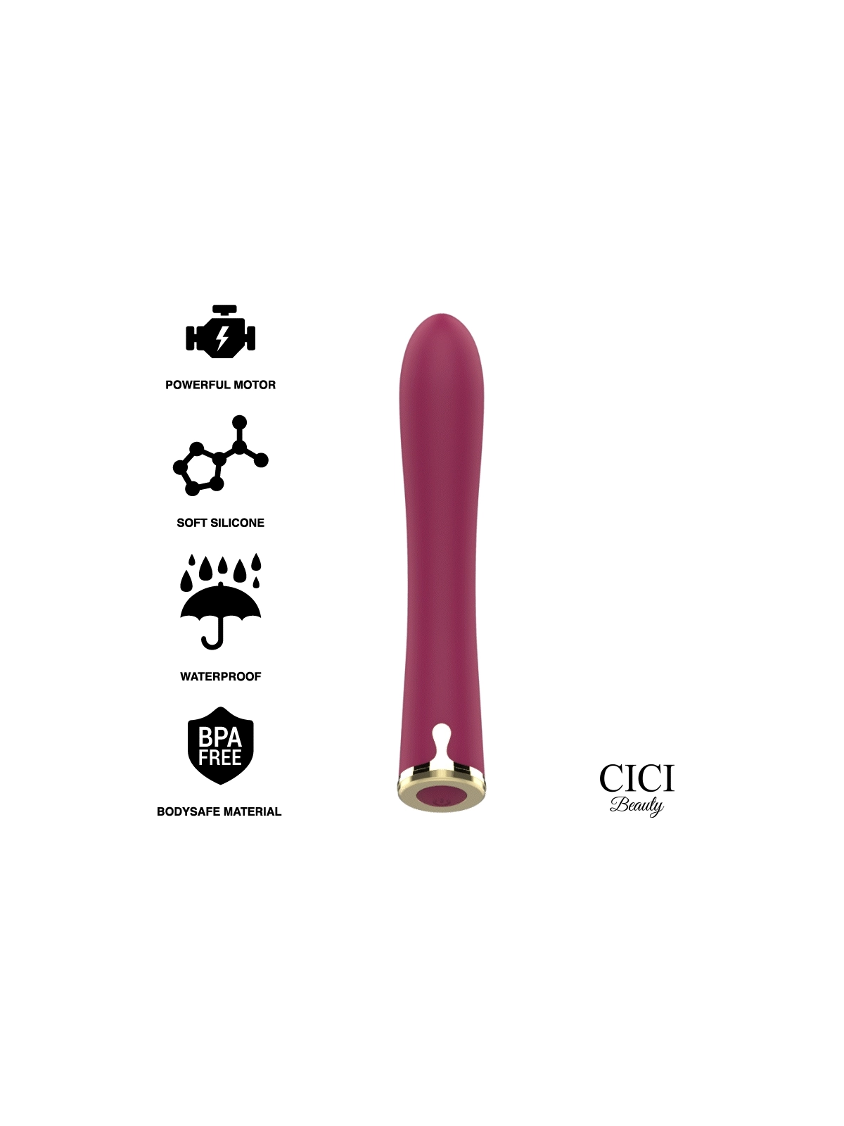 Premium Silikon Push Bullet von Cici Beauty