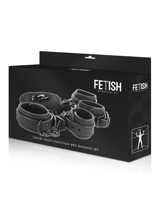 Set aus Handschellen und Krawatten mit Noprene-Futter von Fetish Submissive Bondage