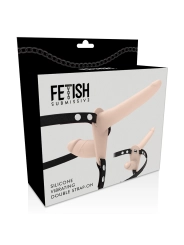 Flesh Up Vibrator mit Doppelpenetration von Fetish Submissive Harness