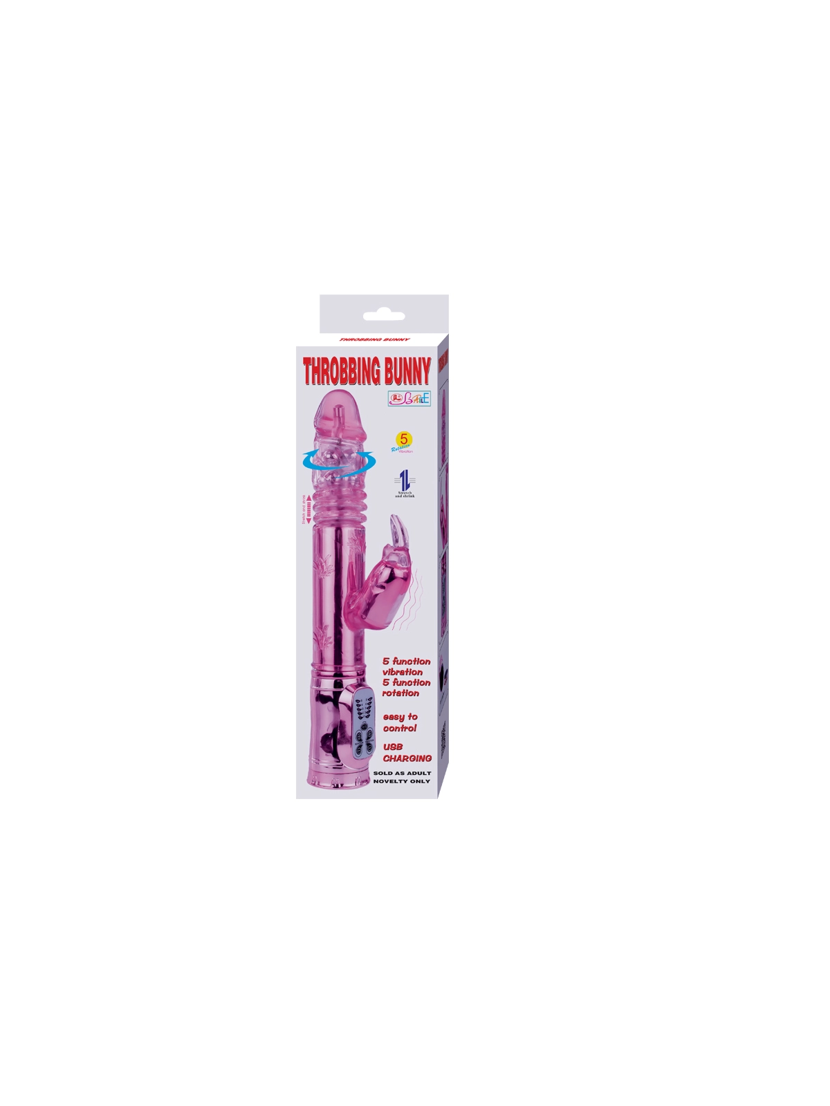 Pochender Bunny Pink Rampant Rotator von Baile Rotations